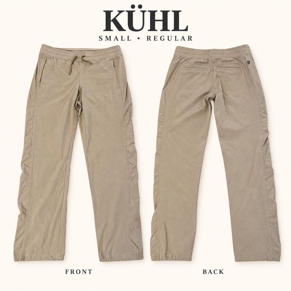 KÜHL Taupe Drawstring Hiking Travel Pants – Small Regular Kuhl